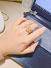MZMZ麥穗戒指女可調節食指環(huán)時(shí)尚氣質(zhì)活口戒子實(shí)用走心送女友214禮物 麥穗戒指【不刻字】 曬單實(shí)拍圖