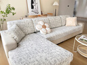 后構想沙發(fā)套罩2025新款懶人彈力沙發(fā)笠全包防滑三座一貴妃防貓抓沙發(fā)套 葉璃-卡其 S靠背(60-80cm) 曬單實(shí)拍圖