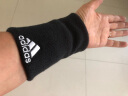 Adidas阿迪达斯护腕男女运动健身手腕护具网球羽毛球篮球吸汗擦汗护手腕 长款黑色 CF6278 实拍图