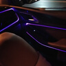 汽車(chē)氛圍燈LED64色七彩冷光線(xiàn)內飾改裝氣氛燈智能app控制 中控加4門(mén)（5光源6米導光纖）手機APP藍牙控制 日產(chǎn)軒逸藍鳥(niǎo)逍客瑪馳驪威騏達 曬單實(shí)拍圖