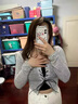 薇衣設(shè)辣妹小心機針織吊帶外搭開衫套裝女2025早春新款歐美小眾綁帶上衣 灰色套裝 M 95-110斤 曬單實拍圖