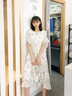 amber heey裙子夏季新款2025連衣裙夏裝季雪紡法式修身氣質(zhì)女神范短袖女裝 蛋糕裙 L 建議105-115斤 曬單實(shí)拍圖