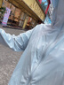 貓人冰感防曬衣女夏披肩短款可拆帽檐涼感皮膚風(fēng)衣防紫外線(xiàn)錦綸防曬服 KY1777S淺銀灰-女 M 曬單實(shí)拍圖