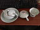 豐陶張生 汝窯茶漏茶具配件天青色茶濾網(wǎng)公道杯茶葉過(guò)濾器可養開(kāi)片蟬翼紋濾網(wǎng)功夫茶具汝窯茶漏 風(fēng)爐網(wǎng)茶漏 曬單實(shí)拍圖