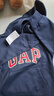 Gap【大小童同款】男童logo抓絨連帽衛(wèi)衣646085 海軍藍(lán) 110cm(4-5歲) 亞洲尺碼 曬單實(shí)拍圖