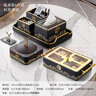 赟婭新中式帶蓋煙灰缸家用客廳中國風(fēng)擺件創(chuàng)意辦公室輕奢高級感裝飾品 新中式福字【如圖六件套】 曬單實(shí)拍圖