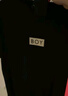 BOY LONDON【榮耀使者】短袖男女秋季燙金麥穗老鷹黑色T恤N01906 黑色 L 曬單實(shí)拍圖
