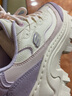 斯凱奇（Skechers）女鞋春季奶油蜜糕鞋厚底增高老爹鞋網(wǎng)面透氣休閑熊貓鞋 白色/粉色/紫色/WPRP 36 偏大建議選小半碼 曬單實(shí)拍圖