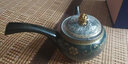 999純銀茶壺側把銀壺手工茶道家用日式功夫泡茶壺銀茶具銀茶水壺 暗香側把壺 230ml 曬單實(shí)拍圖
