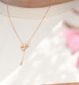 周生生 18K玫瑰金遇见系列樱花钻石项链女款含K金项链92343N定价47厘米 实拍图