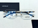 萬(wàn)寶龍（Montblanc）眼鏡框男MB0346O大班系列商務(wù)方形無(wú)框板材金屬光學(xué)萬(wàn)寶龍眼架男 001-黑金色 曬單實(shí)拍圖