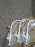 聯(lián)塑（LESSO）PVC-U塑料龍頭 加厚單冷洗菜盆水槽通用 旋轉萬向帶濾網(wǎng)水嘴塑膠廚房龍頭開關白色 廚房龍頭4分(快開款高約33cm)W23103 曬單實拍圖