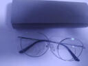 目戲（EYEPLAY）可配防蓝光近视眼镜男潮眼镜框架可选无度数平光镜女型号1051 现货速发-C6银色含平光防蓝光 实拍图