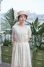 旅途原品（ltyp）真絲連衣裙亞麻優(yōu)雅休閑褶皺六F分袖女秋季帶文藝中長裙 淺干草黃-肌理提花-真絲亞麻 XS -S/150-155cm（現(xiàn)貨） 曬單實拍圖