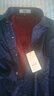 纖絲鳥(niǎo)男士假兩件套頭加絨加厚保暖襯衫中老年本命年男裝雞心領(lǐng)紅色襯衣 深紅色N8031 3XL 曬單實(shí)拍圖