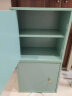奇艺小家书柜自由组合书柜格子柜储物柜收纳小柜子组合柜落地小书柜带门 宝石绿带门+层板 实拍图