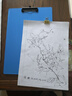 A3畫夾板文件夾板大號速寫板夾寫字板8K素描寫生塑料墊板夾收納夾試卷夾小學(xué)生收納夾整理神器稿紙板夾 【豎-藍(lán)色】可夾A3紙 曬單實(shí)拍圖