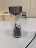 希諾（HEENOOR）玻璃杯2025新款杯子官方旗船店水杯男雙層女大容量泡茶杯 Q升級(jí)抗菌款鋼本色360ml 曬單實(shí)拍圖