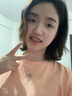 Colaivkloia情侶款項鏈男女士雙環(huán)相扣玫瑰金鎖骨鏈鈦鋼吊墜情人節禮物送女友 XL0105雙扣項鏈（白金色） 曬單實(shí)拍圖