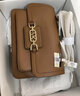 MICHAEL KORS禮物輕奢MK女士包包HEATHER單肩斜挎包 棕色 曬單實(shí)拍圖