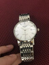 冠琴（GUANQIN）名牌手表男士休閑超薄簡(jiǎn)約日歷全自動(dòng)機械表 防水精鋼皮帶男表 鋼帶本色白面 曬單實(shí)拍圖
