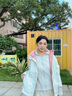 雅鹿單層沖鋒衣女男風(fēng)衣短外套三合一保暖防風(fēng)登山服露營(yíng)輕便休閑夾克 YLN11Z36790暖白/珊瑚粉女三合一 M 曬單實(shí)拍圖
