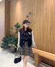 Teenie Weenie小熊女裝色美式高街復古潮酷棒球服短外套毛呢大衣 藏青色 S 曬單實拍圖