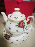 ROYAL ALBERT 英國皇家阿爾伯特骨瓷餐具茶具咖啡杯英式下午茶一人悅享套裝 新皇家玫瑰 曬單實(shí)拍圖