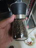 源恒協(xié) 不銹鋼胡椒研磨器玻璃研磨瓶花椒粉現磨胡椒粉粗海鹽廚房家用手動(dòng) 矮款（黑色蓋）1只 曬單實(shí)拍圖