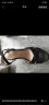 轩途诗凉鞋女夏季2021新款高跟粗跟防水台女士凉鞋中跟 ims风 -6黑色8cm 39 实拍图