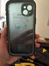 隨行盾適用蘋果15防水手機殼iPhone15ProMax鏡頭全包防摔密封游泳浮潛溫泉潛水全包裹防油防塵外賣防雨套 iPhone 15Plus三防手機殼【黑色 】 曬單實拍圖