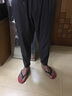 慕林初客褲子男夏季薄款冰絲運動寬松九分褲男直筒速干休閑加肥加大肥佬褲 黑色 XL 曬單實拍圖