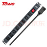 同為（TOWE）工業(yè)用PDU機柜插排IEC歐標插座插線(xiàn)板，8位C13，帶3米線(xiàn)，總控開(kāi)關(guān)，C14插頭輸入 曬單實(shí)拍圖