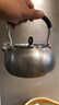 蘭亭紫苑 銀壺手工純銀S999泡茶壺茶壺燒水壺煮水壺功夫茶具銀器 送禮高檔禮盒 漩渦銀壺 曬單實(shí)拍圖