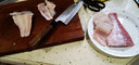 堺不動(dòng)日本原裝進(jìn)口刺身刀三文魚(yú)頭刀出刃柳刃生魚(yú)片魚(yú)生刀切付先丸蛸引日本料理菜刀壽司刀實(shí)木柄手工鍛打刀 AUS8鋼出刃16.5號 曬單實(shí)拍圖