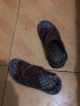 宜驰（EGCHI）凉鞋男士休闲头层牛皮套脚一脚蹬懒人沙滩拖鞋子 10888 棕色 41 实拍图