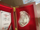 飾界美足銀999銀元寶龍鳳納?？招你y錠雪花銀銀擺件投資收藏禮品商務(wù)送禮 20克龍鳳納福銀元寶(木盒包裝) 曬單實(shí)拍圖