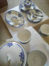 煜乾碗面碗饭碗汤碗吃饭碗祝寿骨瓷景德镇陶瓷青花釉中彩定制寿碗 6英寸蓝色寿碗 实拍图