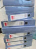 齊心（COMIX） A1248 A1249 A1250 A4 粘扣文件盒 37MM 57MM 77MM 緋藍 A1248/37MM 曬單實(shí)拍圖