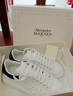 亞歷山大麥昆（Alexander McQueen）女士系帶小白鞋休閑運(yùn)動(dòng)鞋  白色/黑色 37.5 七夕禮物 曬單實(shí)拍圖