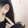 沐嫣貝珠耳環(huán)女新款潮高級(jí)感生日禮物輕奢耳飾復(fù)古氣質(zhì)百搭耳夾耳釘 金色貝珠耳釘 曬單實(shí)拍圖