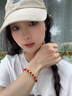 怡緣珠寶金蘋果黃金轉(zhuǎn)運珠手鏈女生本命年紅繩編織手繩圣誕節(jié)生日禮物 五個蘋果 紅繩款金重約0.8-1g 曬單實拍圖