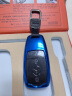 迪加伦 奔驰汽车钥匙包 E级新 E200L E300L E320L 迈巴赫 S级 s350l 钥匙套保护壳 男女 宝石蓝+真皮钥匙扣 实拍图