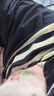 本尼熊貝妍涼感睡衣女夏季薄款純棉短袖家居服時尚條紋少女寬松運動套裝 D10535 圖色 L （身高165，體重100-120左右） 曬單實拍圖