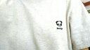 熊猫·本（ben.panda）原创短袖男刺绣T恤纯棉logo纯色日系情侣t恤衫潮经典款衣多穿 黑色（字母刺绣） L 实拍图