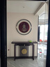 貝伊樂(lè )玄關(guān)裝飾畫(huà)圓形掛畫(huà)銅雕畫(huà)新中式客廳葫蘆畫(huà)銅版畫(huà)茶室壁畫(huà)餐廳畫(huà) A【胡桃木框】直徑80cm 曬單實(shí)拍圖
