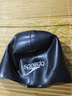 速比濤（Speedo）硅膠防水冠軍同款泳帽護發(fā)抗氯不勒頭耐用加厚專(zhuān)業(yè)比賽競速游泳帽 黑色（菲爾普斯奪金用） 曬單實(shí)拍圖