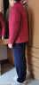 俞兆林（YUZHAOLIN）媽媽內(nèi)膽棉襖中老年人衣服輕薄羽絨服女奶奶秋冬唐裝老太太小棉衣 酒紅（優(yōu)質(zhì)羽絨服） 2XL (105-120斤左右) 曬單實(shí)拍圖