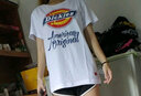 Dickies【經(jīng)典款】短袖情侶款藝術(shù)字體LOGO印花短袖t恤男 短袖DK007087 白色 M 曬單實(shí)拍圖