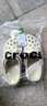 crocs卡駱馳新款女鞋厚底云朵洞洞鞋增高厚底坡跟休閑鞋206750-2Y2 骨白206750-2Y2 36 -37(230mm) 曬單實(shí)拍圖